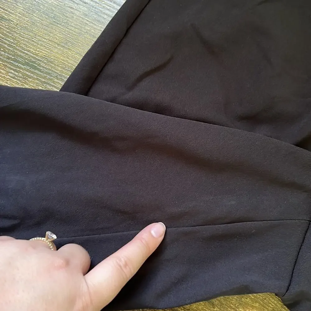 Worthington Petite Black Bermuda Polyester Blend Shorts